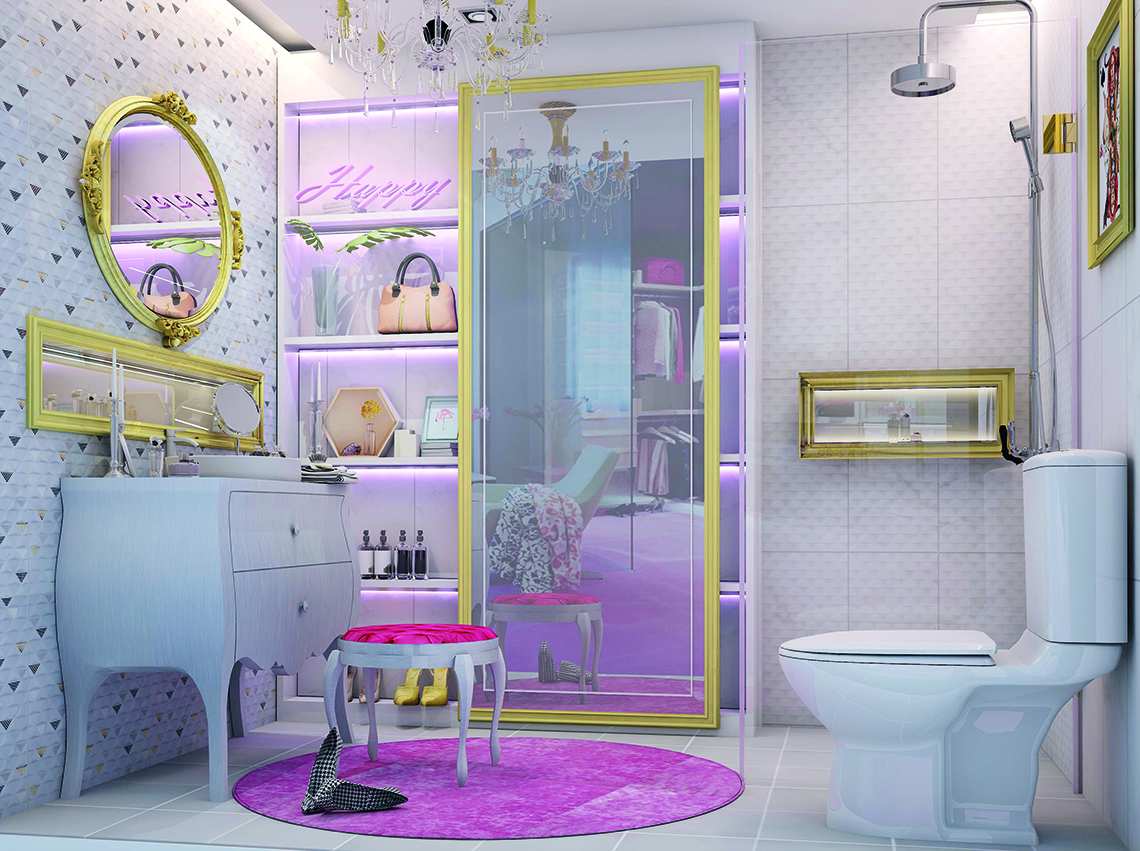 แบบห้องน้ำสวย Glam Series ดูหรูหราทันสมัย 