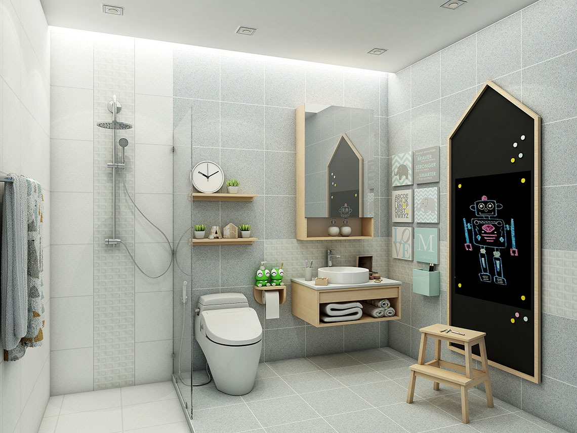 ไอเดียห้องน้ำ แบบ Minimal Style ที่นำเสนอความอบอุ่นสำหรับทุกคนในครอบครัว